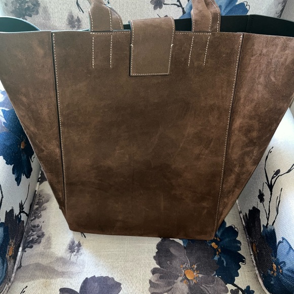 NWT Banana Republic Silva Suede Top Handle Bag - Picture 4 of 4